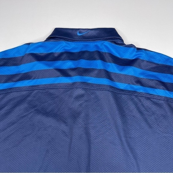 Nike Golf Fit Dry Polo Shirt Blue Preppy Resort Vacation Summer Short Sleeve - Picture 8 of 15